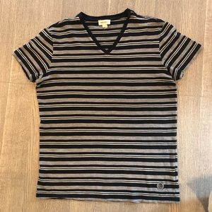 Diesel V-Neck Striped Shirt